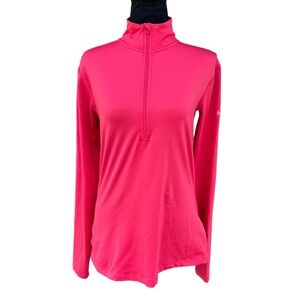 Nike Dri- Fit Vibrant Pink 1/4 Zip Up Large